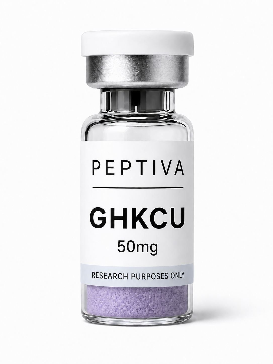 PEPTIVA GHK-Cu 50mg research peptide vial